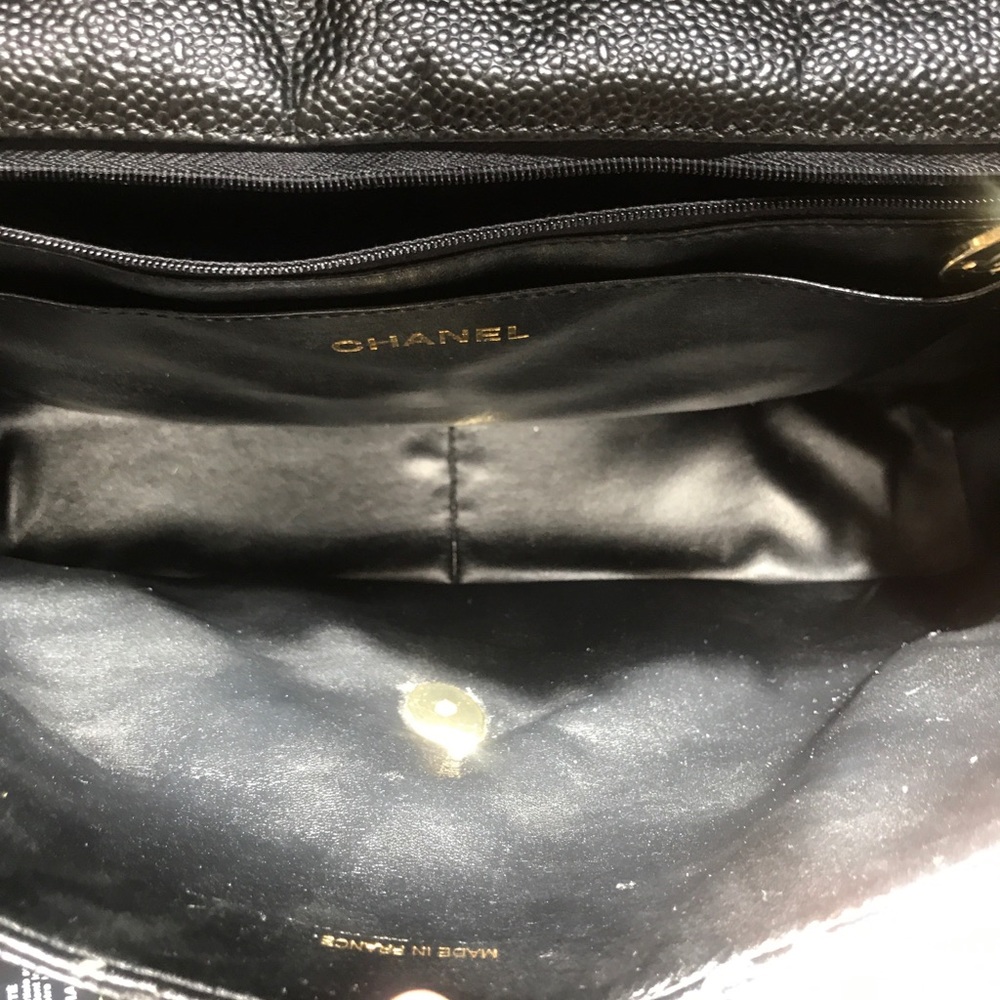 Chanel Caviar Jumbo Large Classic Flap Bag Black - Picture 5 of 7